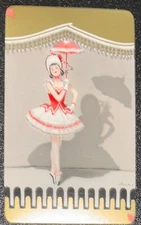 BA121 Swap Playing Cards 1 VINTAGE ENGLISH BARRIBAL ART GLAMOUR LADY PARASOL