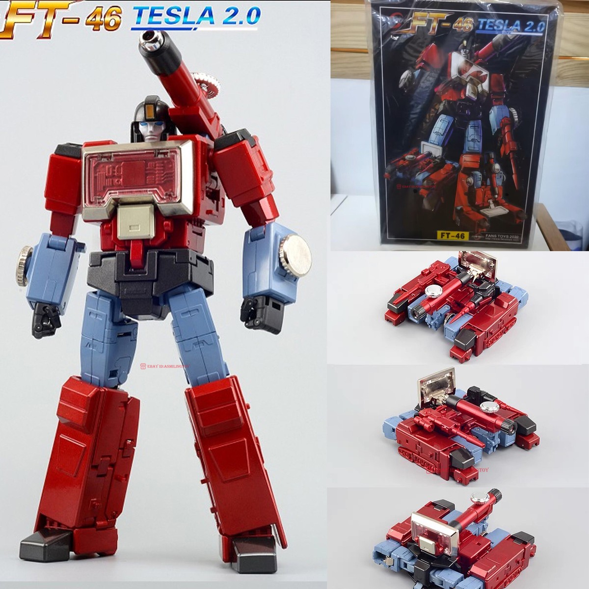 Fanstoys FT46 Tesla 2.0 MP Scale Action Figure Robot Model Fanstoys FT46 Tesla 2.0 MP Scale Action Figure Robot Model