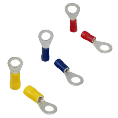 PVC Ringkabelschuhe M3 - M12 Isoliert Ringösen 0,5 -6,0mm² Kabelschuhe Verbinder