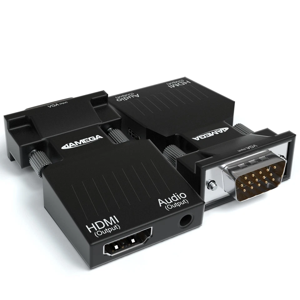VGA zu HDMI Adapter 1080P 60Hz Audio VGA auf HDMI PC, Laptop, Computer, Monitor - Bild 2 von 4