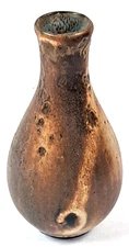 ceramic pottery vase GOTEK COLONIA TOVAR Venezuela brown 4.75 inch