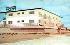 Hollywood Beach Florida Ocean Queen Motel Apartment Ocean Vintage Postcard 28009