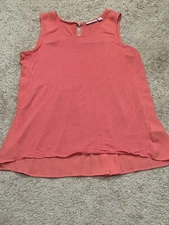 Halogen Womens Shirt Size Small Orange Lightweight Flowy Comfort