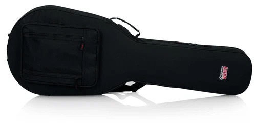 Gator Cases Lightweight Polyfoam Guitar Case for Les Paul Single Cut Guitars