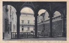 Trento - Castello del Buon Consiglio - Loggia and courtyard of the Lions - fp vg 1931