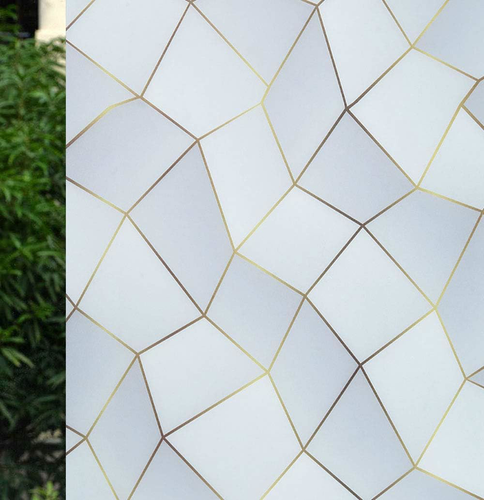 VSUDO 17.7 x 157.5 No Glue Static Cling Privacy Window Film, Ripple ...