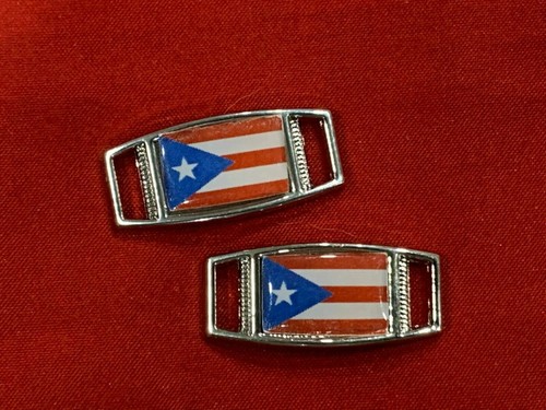 2 - Puerto Rico Flagge Paracord Charms. Rechtecke, Ovale, Mini-Hundeetiketten. - Bild 14 von 19