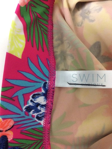 High-Waist Swim Brief BRIGHT TROPICS Bottom Cacique Lane Bryant Size 22, 26 NWOT - Picture 10 of 10