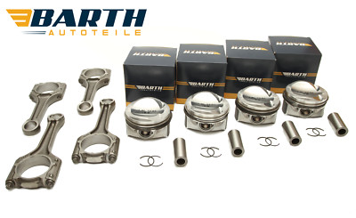 4x Kolben 4x Pleuelstange Satz VW AUDI 1.8 TFSI Ø 23mm 06J198401H 06H107065DL