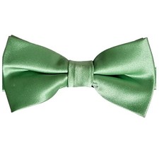 GEORGE Polyester Bow Tie Solid Green W:2.4" EUC