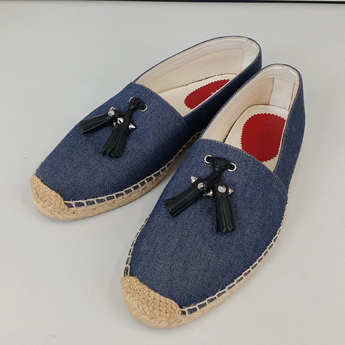 Christian Louboutin Espadrilles Denim Upper & Iconic Red  display picture 3