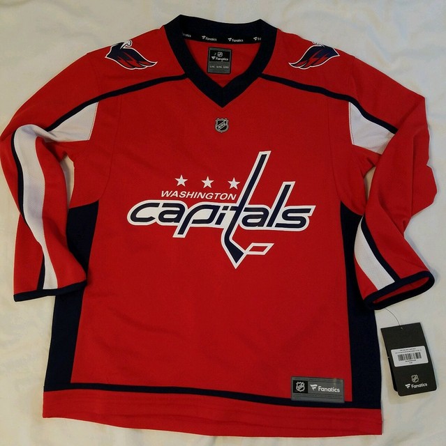 Washington Capitals Fanatics Breakaway Home Jersey Size YL/XL eBay