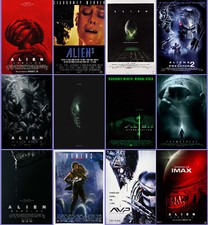Alien/Aliens Movie Posters & Canvases, Framed/Unframed, Sizes A0 ,MAXI,A1,A2....