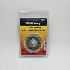 Forney Coarse Wire Brush 72725 Wire Wheel 1/4 Inch Hex Shank For Drill