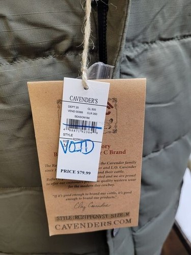 Rafter c puffer vest size medium BROKEN SNAP / we3207 R2 - Picture 4 of 6