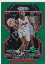 2022 Panini WNBA Prizm Green Refractor #19 Aari McDonald