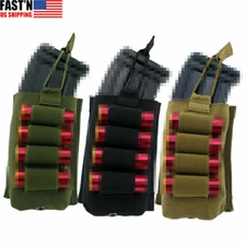 Tactical Molle 4 Round 12GA Open Top Magazine Pouch Rifle Pistol Mag Holder Bag