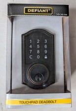 Defiant Keyless Door Lock Entry Single Cylinder Touchpad Deadbolt Aged Bronze