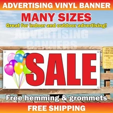 SALE Advertising Banner Vinyl Sign Moving Discount Clearance Big Event Save