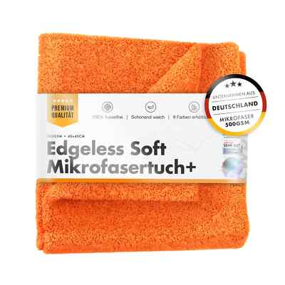 ChemicalWorkz Poliertuch Premium Edgeless Soft Touch Tuch Orange 500GSM 40×40