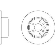 Apec Blue Brake Disc Rear SDK6025 Fits Vauxhall Vectra Opel Calibra Opel Vectra