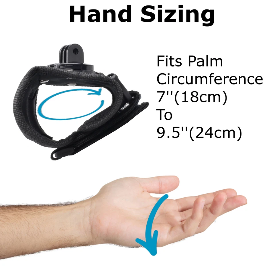 Hand Mount Wrist Strap For GoPro Lit Hero 13 12 Max2 DJI OSMO Action Cam Go Pro - Image 3 of 3
