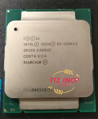 Intel Xeon E5-2690 V3 2.6Ghz 12-Core 30M 9.6GT/s SR1XN LGA2011-3 CPU Processor