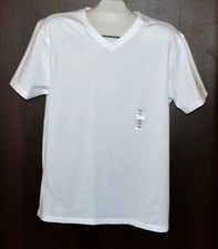 Xios Men’s White V Neck T-Shirt Cotton Size 2XL NEW
