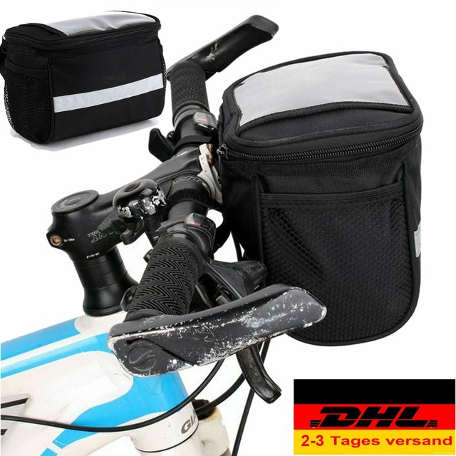 Fahrrad Tasche Lenkertasche Gepäcktasche mit Fenster für Handy Karte Navi Route