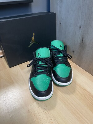  AIR JORDAN 1 LOW  Black/Lucky Green (ORGINAL KARTON VORHANDEN)