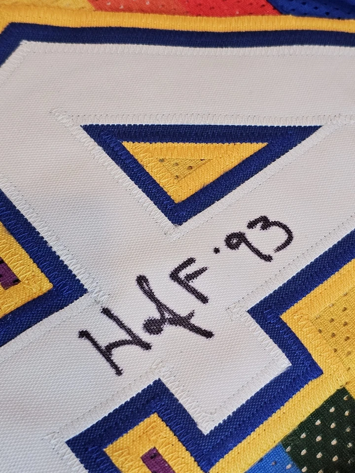 Dan Issel Autographed/Signed Jersey JSA Sticker Blue Jersey HOF - Image 3 of 4