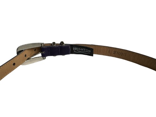 Brighton Purple Leather Belt 23026 Size Large - Picture 3 of 10