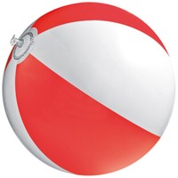 Strandball / Wasserball / Farbe: Rot-Weiß