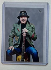 Carlos Santana Limited Edition Artist Signed “Guitar Legend” Trading Card 1/10