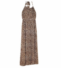 Forever 21 Leopard Print Sleeveless Long Dress with lining (New without tag)