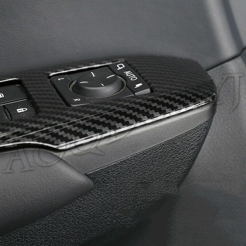 Carbon Look Window Lift Moulding Cover Trims For LEXUS NX200T 300H 300 2015-2020 - Picture 4 of 5