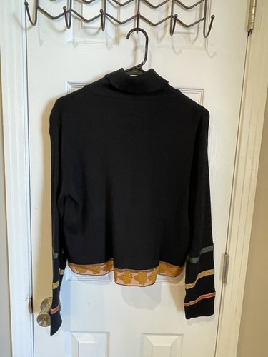 Posheposhe Womens Pullover Sweater with Ribbon Trim Size M - Picture 4 of 11