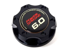 FORD F250 F350 TRUCK POWER STROKE 6.0L DIESEL BILLET ENGINE OIL FILLER CAP BLACK