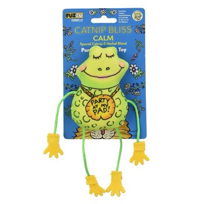 Multipet  Catnip Bliss Party Pad Frog Cat Toy