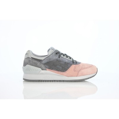 ASICS Gel-Respector Japanese Gardens Carbon Suede Sneaker Grey Rose Mens 11.5