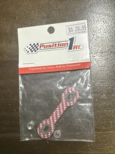 Position 1 RC Universal Carbon Fiber One Piece Wing Button Plate (Pink) - New