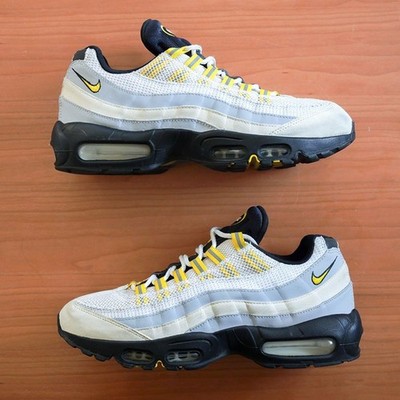 Men 8.0US Nike Air Max 95 Essential Yellow Gray LTD Sneaker Collection VHTF Spor