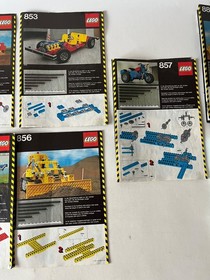 9x Lot Bundle Lego Technic Instructions 850 851 853 854 855 856 857 8859 8860