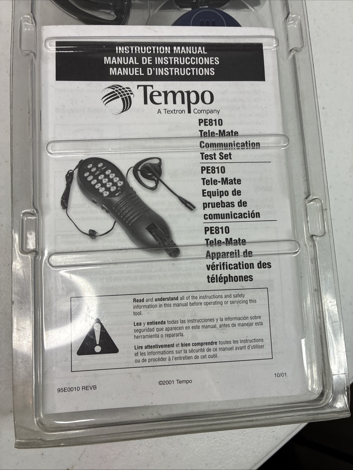 New Tempo PE810 Adj. Volume Built-in Ringer Tele-Mate Communication Test Set