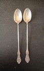 sterling silver ice tea spoons 2 seven and a half inch — photo 1