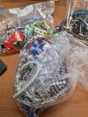 1 Lb Bag of Scrap Jewelry Arts Crafts Repurpose Some Vintage Lot Broken Untested