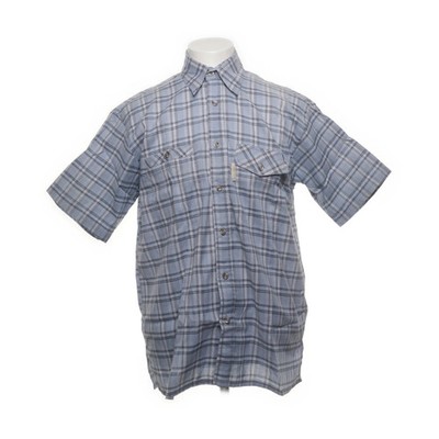 Deproc Active, Kurzarmhemd, Größe: M, Blau/Grau/Weiß, Baumwolle/Polyester #tq5