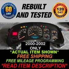 2000-2002 Silverado Sierra Tahoe Suburban Yukon Avalanche Gauge Cluster 2000-2002 Silverado Sierra Tahoe Suburban Yukon Avalanche Gauge Cluster