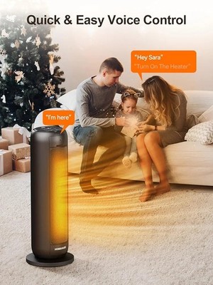 homairate ceramic heater 1500w 20'' tall (W3300)