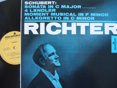 RICHTER, SCHUBERT: LP Record, Sonata in C Ma, Vinyl